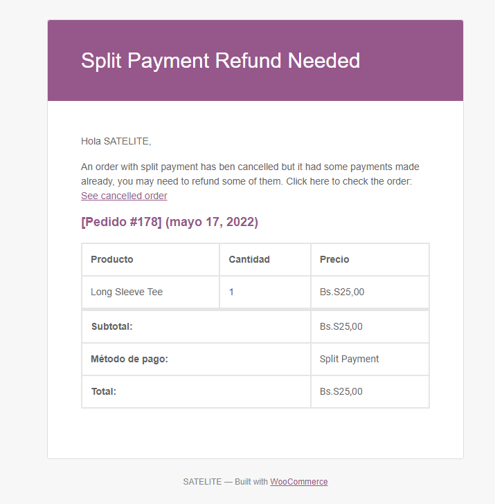 Split Payment WP Plugin